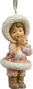 Елочная игрушка Erich Krause Decor. Девочка в шубке зефирная 66147 фото