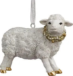 Елочная игрушка Erich Krause Decor. Овечка с золотым венком 66234 фото