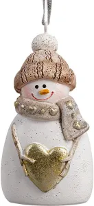 Елочная игрушка Erich Krause Decor. Снеговик с сердцем 65824 фото