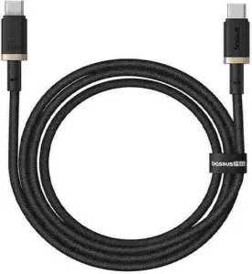 Кабель Baseus Dura Series Fast Charging Cable USB Type-C - USB Type-C 100W (1 м, черный/золотистый) фото