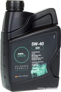 Моторное масло Avista pace GER 5W-40 1л фото