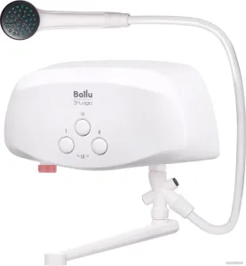 Проточный электрический водонагреватель кран+душ Ballu 3-Logic TS 3.5 кВт (кран+душ) фото