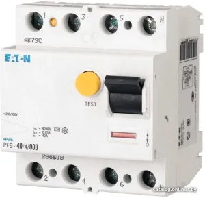 Устройство защитного отключения Eaton PF6 4P 40A 30мА 4М 286508 фото