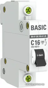 Выключатель автоматический EKF ВА 47-29 1P 16A (C) 4.5кА mcb4729-1-16C фото