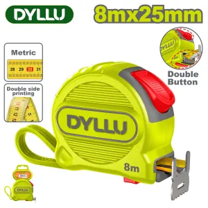 Рулетка 8 м х 25 мм DYLLU DTMT2241 фото