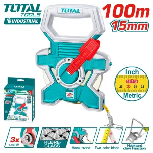 Лента мерная 100 м TOTAL TMTF181006 фото