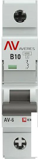 Выключатель автоматический EKF Averes AV-6 1P10A (B) 6kA mcb6-1-10B-av фото