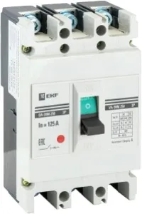 Выключатель автоматический EKF PROxima ВА-99М 100125А 3P 35кА mccb99-100-125m фото