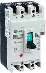 Выключатель автоматический EKF PROxima ВА-99М 6350А 3P 25кА mccb99-63-50m фото
