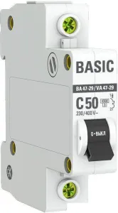 Выключатель автоматический EKF ВА 47-29 1P 50А (C) 4.5кА mcb4729-1-50C фото