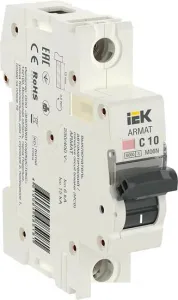 Выключатель автоматический IEK AR-M06N-1-C010 фото
