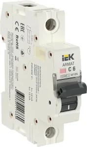 Выключатель автоматический IEK AR-M10N-1-C006 фото