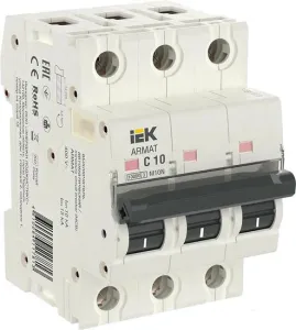 Выключатель автоматический IEK AR-M10N-3-C010 фото
