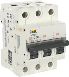 Выключатель автоматический IEK AR-M10N-3-C050 фото