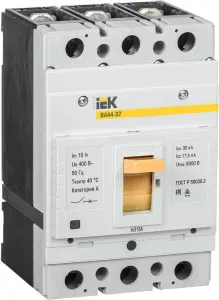 Выключатель автоматический IEK ВА 44-37 3P 315A 35kA SVA4410-3-0315-35 фото