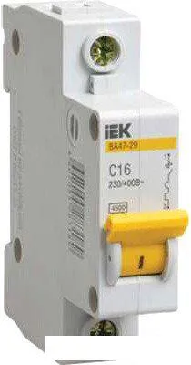 Выключатель автоматический IEK ВА 47-29 10А 1п 4.5кА С MVA20-1-010C фото