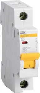 Выключатель автоматический IEK ВА 47-29 5А 1P 4.5кА С MVA20-1-005-C фото