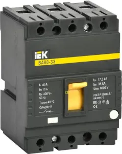 Выключатель автоматический IEK ВА 88-33 3п 80А 35кА SVA20-3-0080 фото