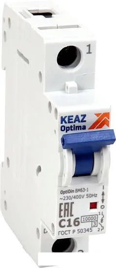 Выключатель автоматический КЭАЗ OptiDin BM63-1C1-DC-УХЛ3 261160 фото