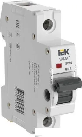 Выключатель нагрузки IEK Armat SWN 1P 63А AR-SWN-1-063 фото