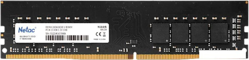 Оперативная память Netac Basic 16GB DDR4 PC4-25600 NTBSD4P32SP-16J фото