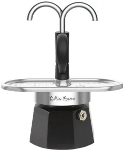 Гейзерная кофеварка Bialetti Mini Express (черный) фото