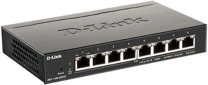 Управляемый коммутатор 2-го уровня D-Link DGS-1100-08PV2/A4A фото