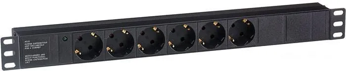 Блок розеток ExeGate ServerPro PDU-19H601 Al-6S-C14 фото