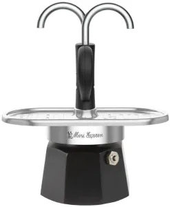 Гейзерная кофеварка Bialetti Mini Express (черный) фото