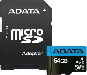 Карта памяти ADATA Premier AUSDX64GUICL10A1-RA1 microSDXC 64GB (с адаптером) фото