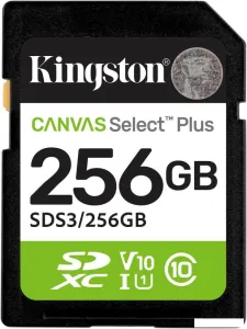Карта памяти Kingston Canvas Select Plus SDXC 256GB SDS3/256GB фото