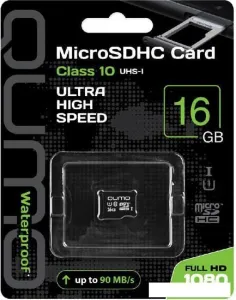 Карта памяти QUMO microSDHC QM16GMICSDHC10U1NA 16GB фото