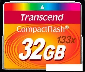 Карта памяти Transcend 133x CompactFlash 32 Гб (TS32GCF133) фото