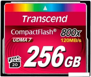 Карта памяти Transcend 800x CompactFlash Premium 256GB (TS256GCF800) фото