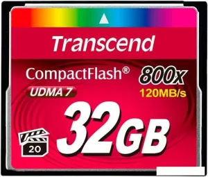 Карта памяти Transcend 800x CompactFlash Premium 32GB (TS32GCF800) фото