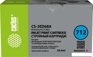 Картридж CACTUS CS-3ED68A (аналог HP 712 3ED68A) фото