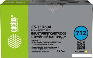 Картридж CACTUS CS-3ED69A (аналог HP 712 3ED69A) фото