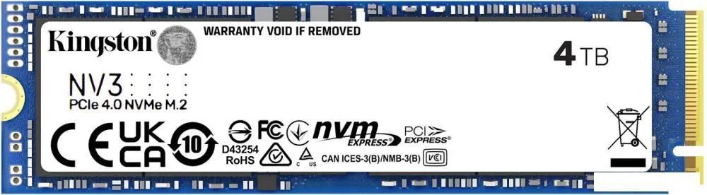 SSD Kingston NV3 4TB SNV3S/4000G фото