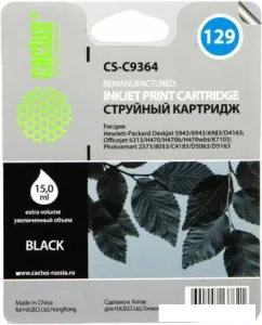 Картридж CACTUS CS-C9364 (аналог HP 129 (C9364HE)) фото