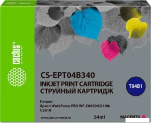 Картридж CACTUS CS-EPT04B340 (аналог Epson EPT04B340) фото