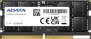Оперативная память ADATA 8ГБ DDR5 SODIMM 5600 МГц AD5S56008G-S фото