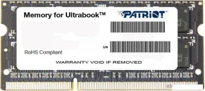 Оперативная память Patriot Memory for Ultrabook 4GB DDR3 SO-DIMM PC3-12800 (PSD34G1600L2S) фото