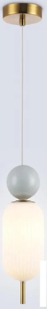 Подвесная люстра Ambrella light LH53101 BS/GR/FR (латунь/серый/белый матовый) фото