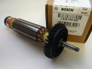Якорь ротор (оригинал) для GWS 7-115 7-125 3601С88102 BOSCH 1619P20622 фото