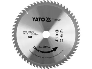 Диск пильный 235/25,4 60T YATO YT-60687 фото