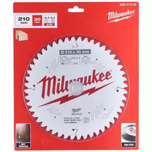 Диск пильный 210х2,8х30 мм / Z48 (дерево), MILWAUKEE 4932471325 фото