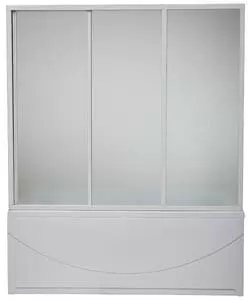 Стеклянные шторки на ванну